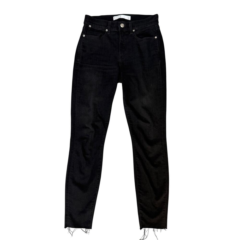 AYR Black Raw Hem Skinny Denim Jeans Pants Size 27